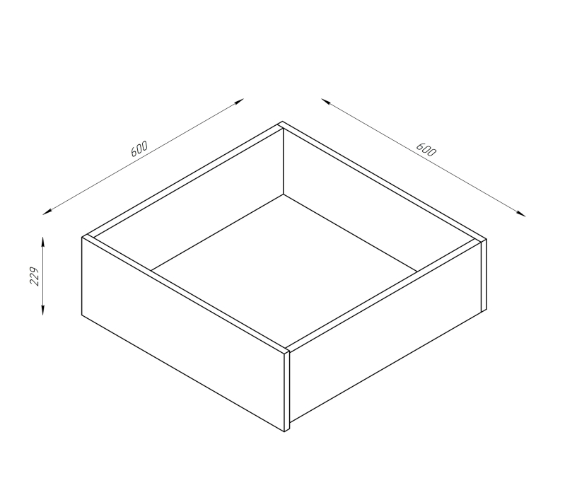 Односпальные, ОРИОН ящик под кровать выкатной 60 RU