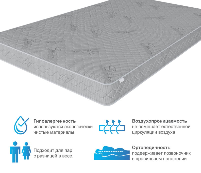 Другие размеры, Матрас Премиум Пломбир 1200*2000