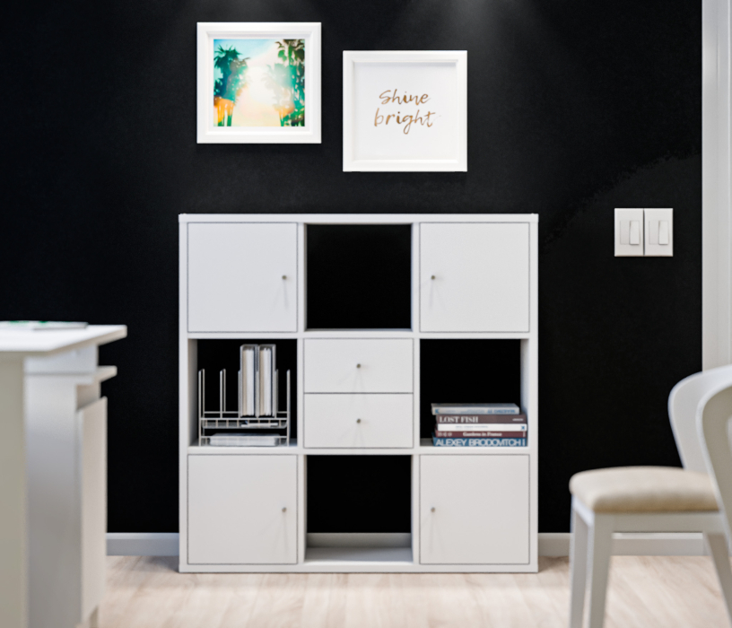 Стеллажи, Ящики Кито СБ-3247 Белый