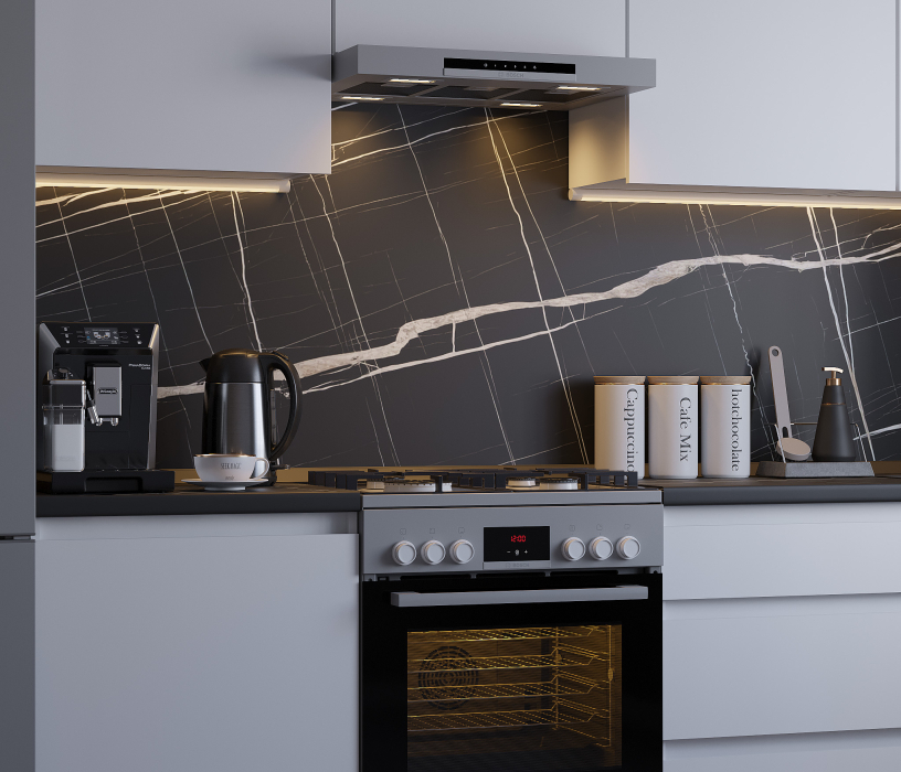 Кухонные гарнитуры, Кухонный гарнитур Леон прямой 240 см, белый