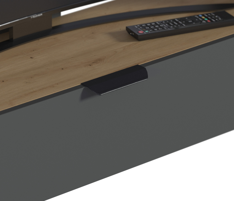 Стенки для гостиной, Стенка Лофт СБ-3411 Дуб дикий,Диамант серый/Диамант серый