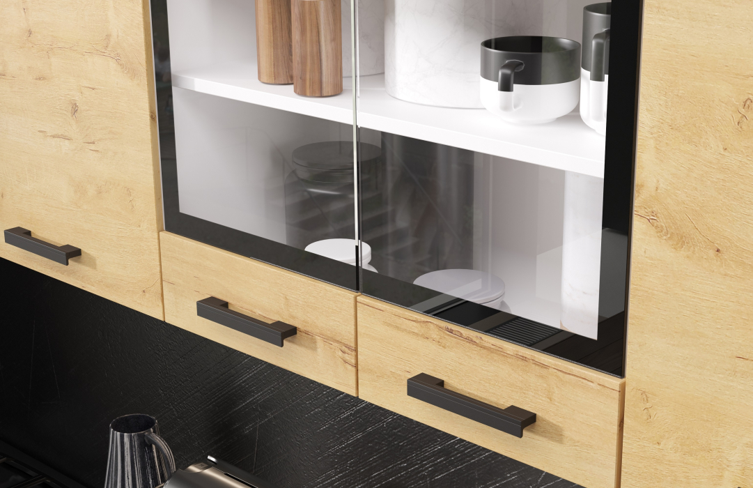 Кухонные гарнитуры, Кухня Хозяюшка 2,0 м Дуб вотан ЛДСП