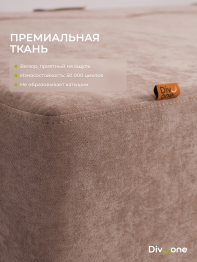 Бескаркасный диван-кровать "Дадли ЛАЙТ" 1950*1050мм. велюр