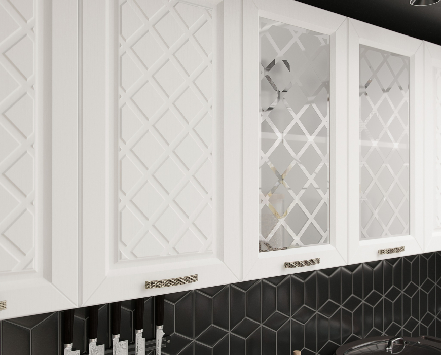 Кухня 2 метра, Кухня Агава 2,0 м Акация Белая/Моренга МДФ