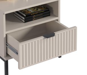 Тумба прикроватная Турин СБ-3575 Кашемир серый/МДФ Кашемир