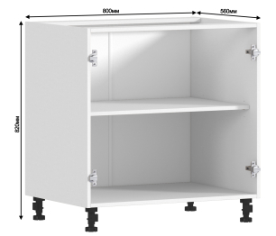 Регина корпус для стола 2 дв 80х82 см
