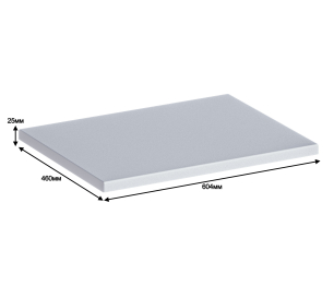 Столешница Люкс СБ-3166 Белый глянец