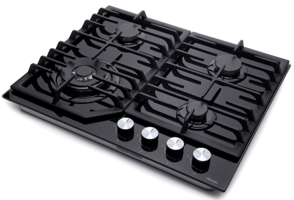 Встраиваемые варочные панели, Газовая варочная панель Konigin Blaze 604 Закаленное стекло