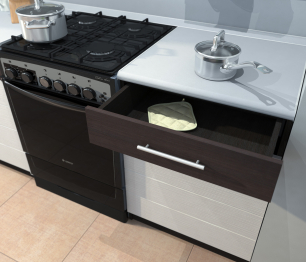 Кухонный гарнитур Милена Дуб Феррара/Онденс/Венге 2,4 м