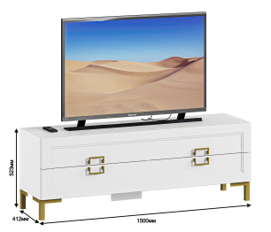 Комплект для гостиной с пеналом Ассоль, Белый