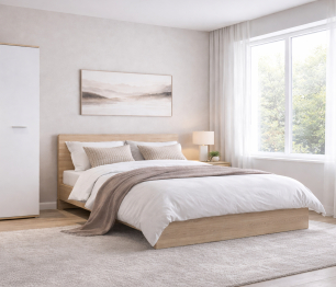 Кровать Мамбо СБ-2679 1600 с ортопед. основанием и матрасом Боннет