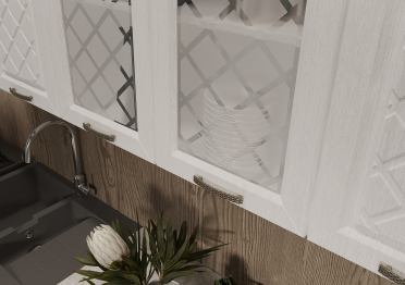 Кухня Агава 2,0 м Акация Белая МДФ