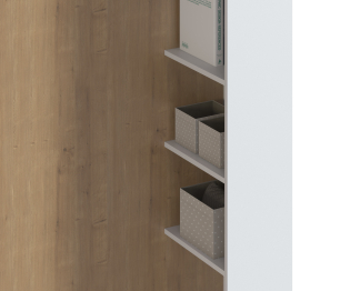 Мальта СБ-3266 Секция для кровати Белый,Дуб Гамильтон/МДФ Белый