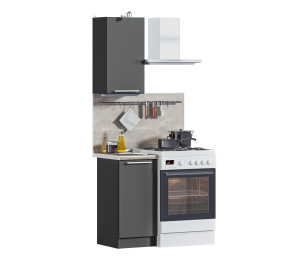Кухонный гарнитур Ангелина-40 Диамант серый