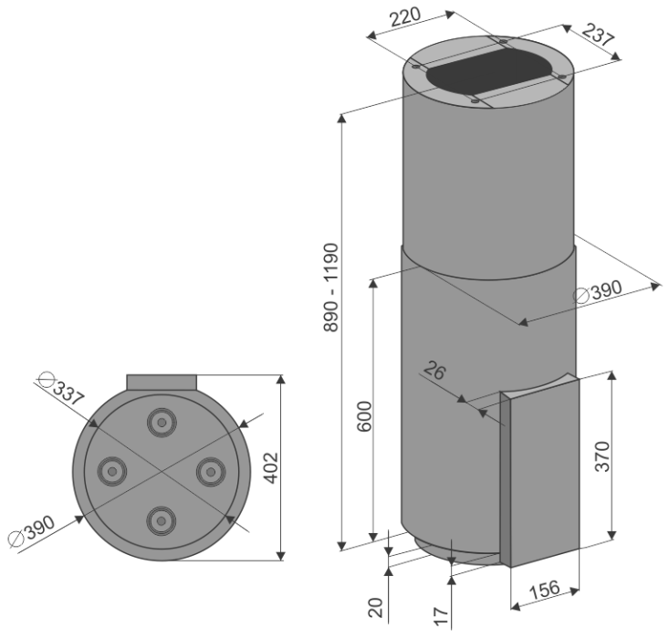 Вытяжки, Кухонная вытяжка Konigin Equilibrium Glass