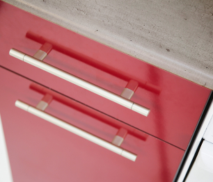 Кухня Элен Белый / Бордо 1,7 м