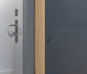 Шкаф угловой Сидней СБ-2589 Дуб дикий/Диамант серый