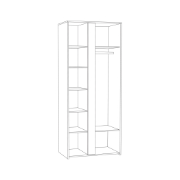 Шкаф Трувор с зеркалом 13.204.01