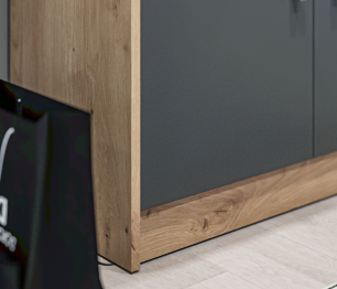 Тумба Сидней СБ-2583 Дуб дикий/Диамант серый