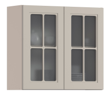 MODERN, MODERN шкаф навесной со стеклом 2 дв 80х72 см