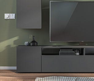 Стенка Медея СБ-3389 Диамант серый