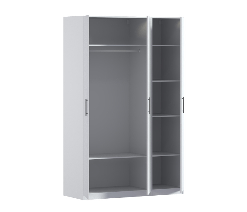 Для одежды, Шкаф трехдверный Макс 1500 мм, вариант №1 (ЛДСП)