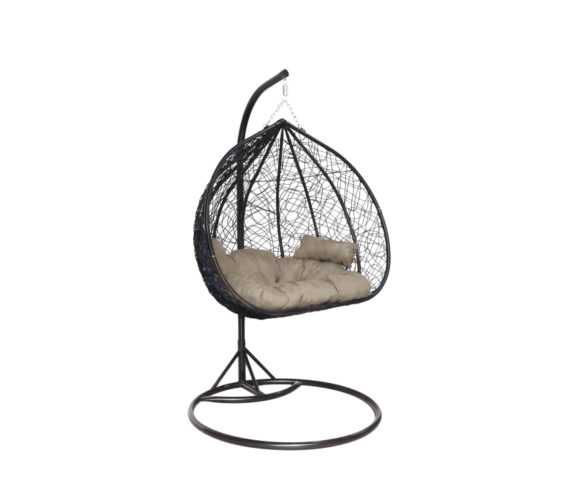 Кресла, Подвесное кресло двухместное арт. SC-007, черный