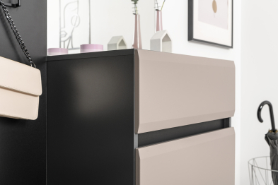 Комод Сидней 16.231.02, антрацит, веллюто капучино