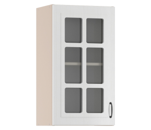 Регина шкаф навесной со стеклом 1 дв 40х72см