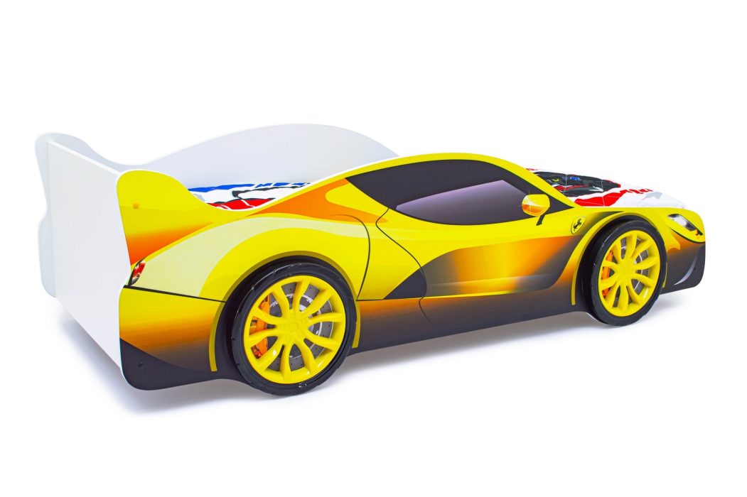 Для мальчика, Детская кровать-машина Бельмарко "Феррари", с матрасом Бельмарко "Дельта"