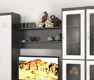 Полка открытая Сити СБ-1888 Дуб Феррара