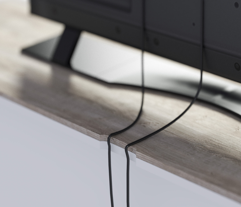 ТВ-тумбы, Тумба ТВ NAGOS СБ-3037 Белый Бриллиант,Дуб Риббек/Белый Бриллиант