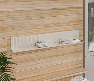 Полка Турин СБ-3569 Кашемир серый,МДФ Кашемир