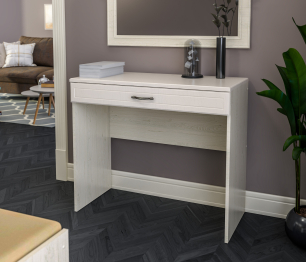 Стол туалетный Гранд / Ливерпуль СБ-3527 Дуб Приморский Белый/МДФ Классика Светлый