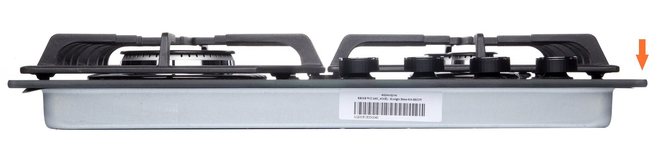 Встраиваемые варочные панели, Газовая варочная панель Konigin Blaze 604 Закаленное стекло