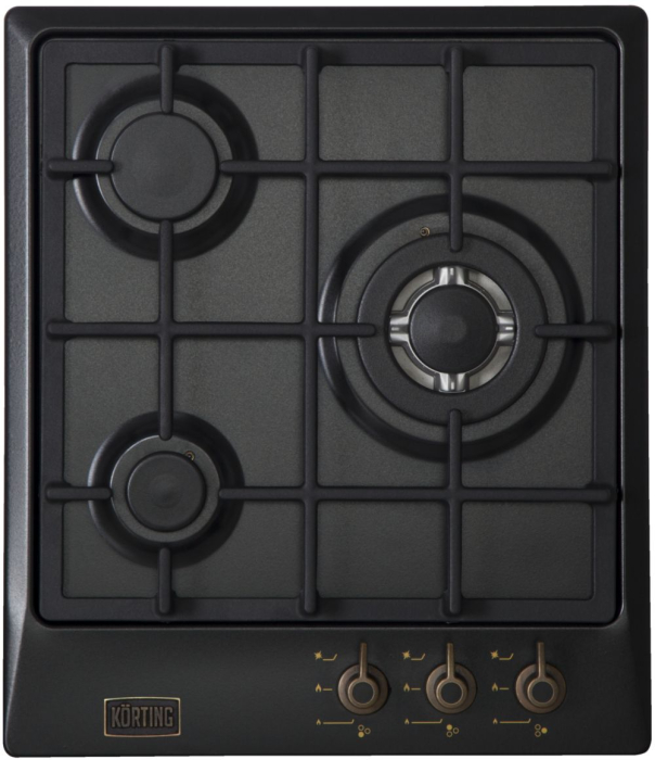 Встраиваемые варочные панели, Варочная поверхность газовая Ретро Korting HG 465 CTRN