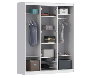 Шкаф-купе Бася СБ-2746/1 Белый