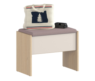 Пуф Афина СБ-3319 Дуб Винченца,Кашемир серый