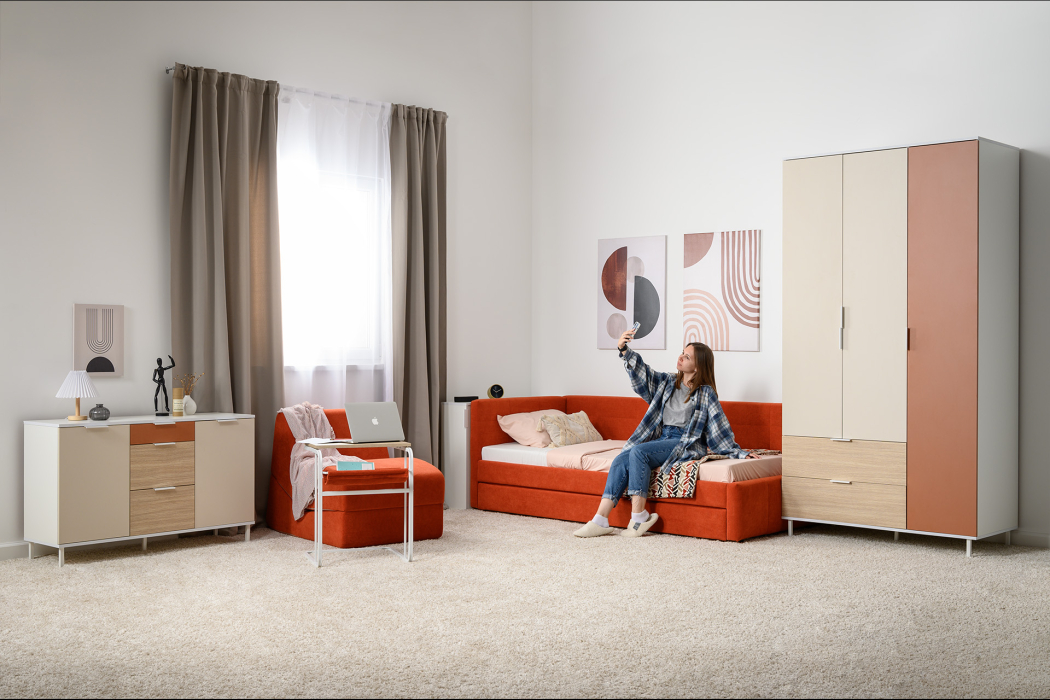 Детские комоды, Комод Марвэл 16.234.02, белый, сатин, плэйн, безмолвная пустыня