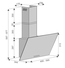 Кухонная вытяжка Colibri Tech Ivory 50