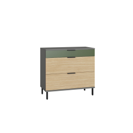 Комод Марвэл 16.234.03, темно-серый, плэйн, дымчатый зеленый