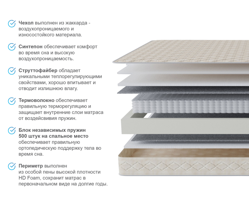 Другие размеры, Матрас Столплит Корсика - Максимус 900*1900