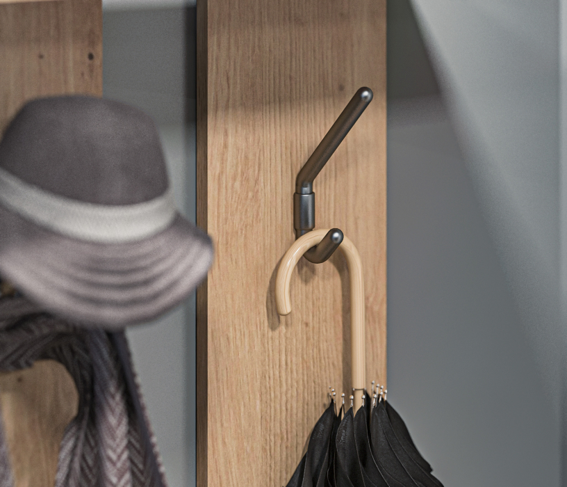 Настенные, Вешалка Сидней СБ-2580/1 Дуб дикий