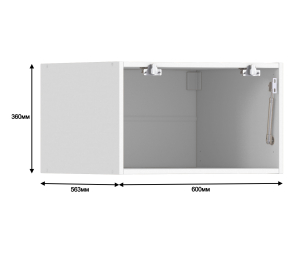 Регина корпус для шкафа навесного 1 дв 60х36 см