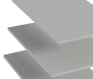 Полки 500 Милан СБ-3302 Серый (опция)