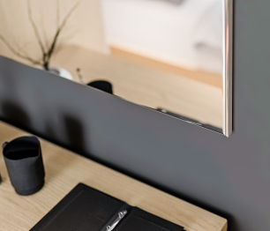 Зеркало Афина СБ-3344 Кашемир серый