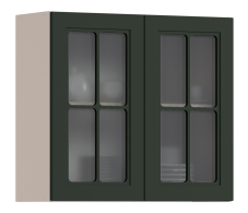 MODERN, MODERN шкаф навесной со стеклом 2 дв 80х72 см