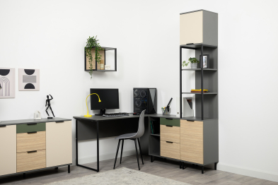 Полка Марвэл 16.487, темно-серый, плэйн