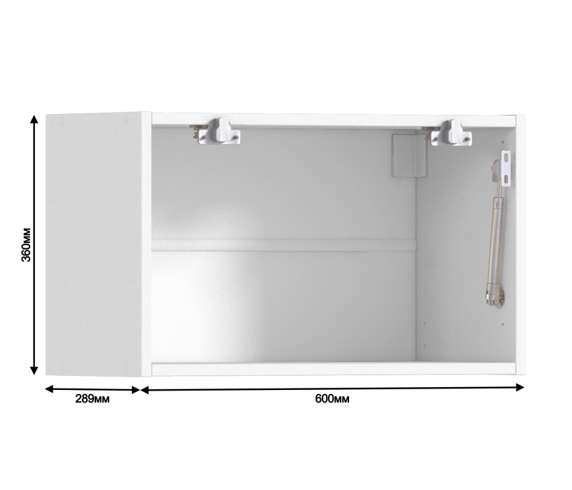 Корпус, Регина корпус для шкафа навесного горизонтального 1 дв 60х36 см