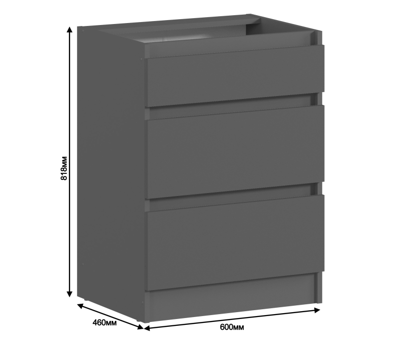 Леон, Леон стол 3 ящ 60х82 см